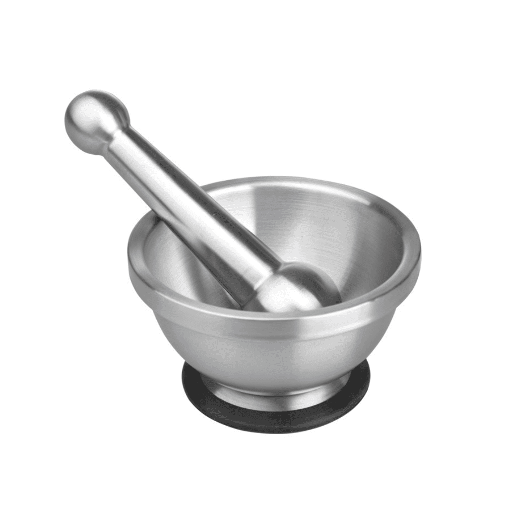 Mortier pilon inox Ø 13 H 8 CM Mortier pilon inox Ø 13 H 8 CM – Image 1