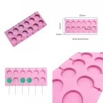 Moule silicone sucettes Ø35 MM x12