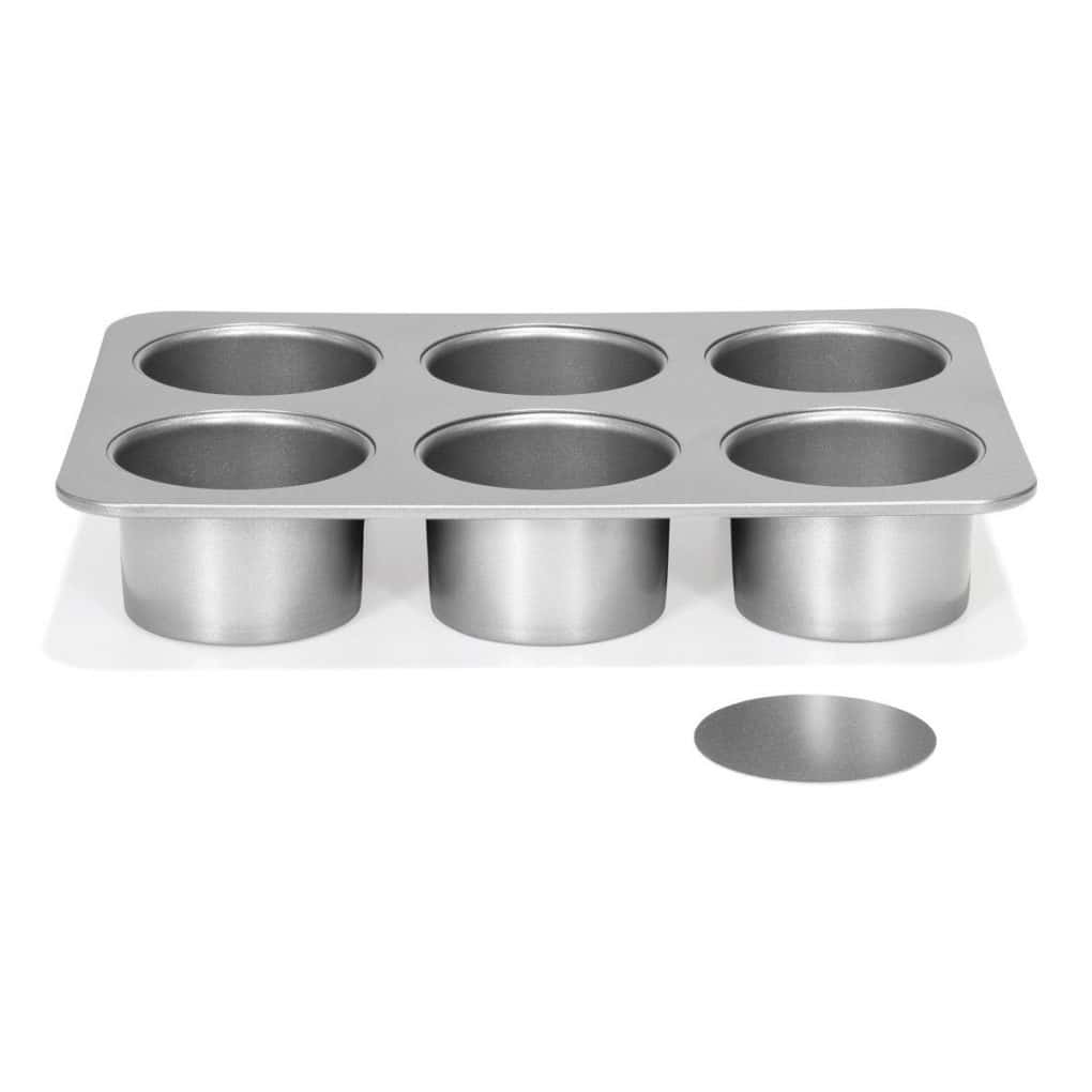 P03588_0_0cf2eb2521480f720e4513927809f3d4.jpg Moule à mini cheesecake fond amovible anti adhésif silver top Ø 80 H 50 mm – Image 1