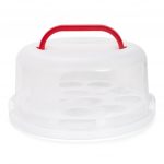 Boite à gâteau et cupcakes plastique  Ø 300 H 120 mm