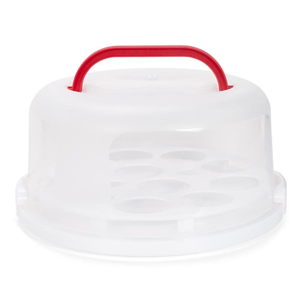 P10293_0_e40aadf0c11504c43174b474851a3f68.jpg Boite à gâteau et cupcakes plastique Ø 300 H 120 mm – Image 1