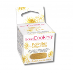 Paillettes alimentaires doré 5g