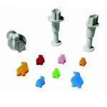 Mini emporte-pièces à piston Pinguin set/3