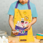Tablier jaune coton chefclub kids – Image 3