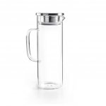 Pichet en verre 1,5L couvercle inox