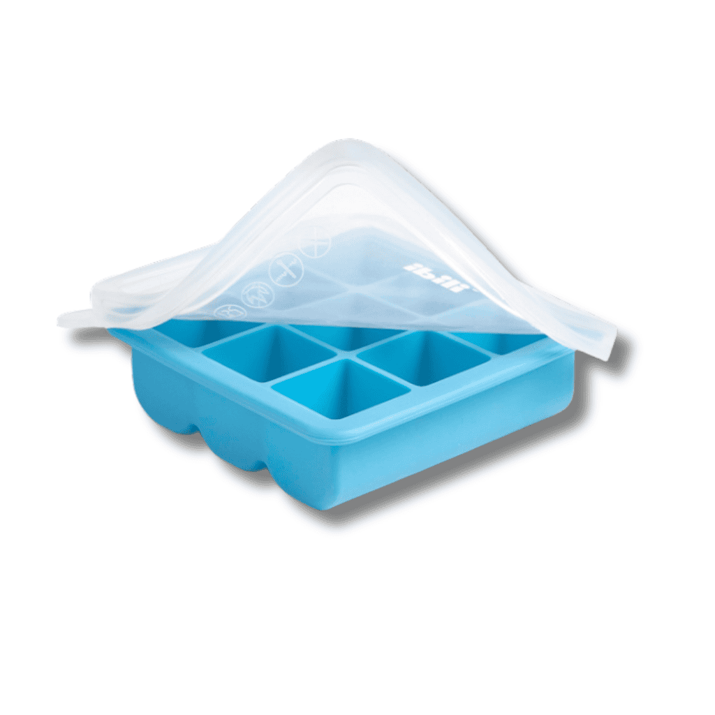 Plateau à Glaçons avec Couvercle Bac à glaçons 14 x 14 x 4 CM avec couvercle – Image 1