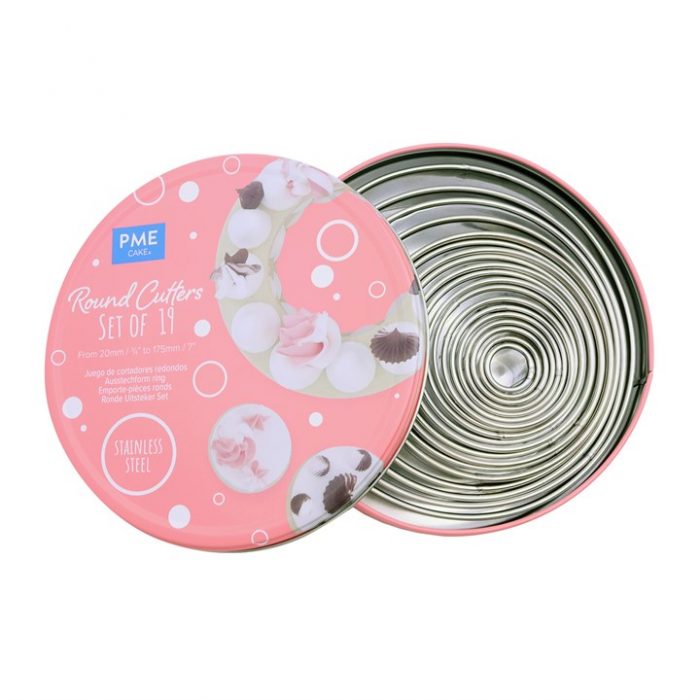 Kit 19 emporte pièce découpoir inox rond unis – Image 2