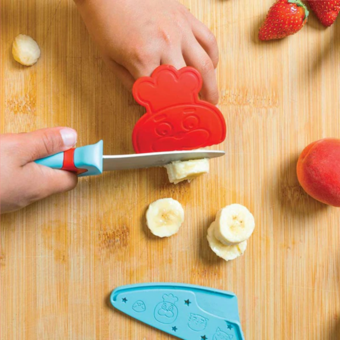 Le Couteau du chef Chefclub Kids Bleu & Rouge – Image 5