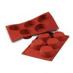 Moule silicone 5 muffins  Ø81 H 32 MM - SF024