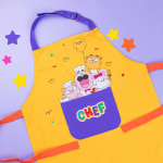 Tablier jaune coton chefclub kids – Image 4