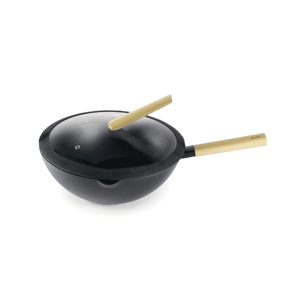 Wok Luxe Avec Couvercle 30 Cm 3 Wok Luxe Avec Couvercle 30 Cm – Image 1