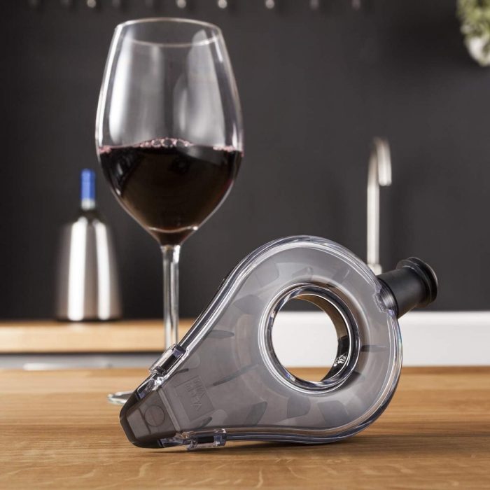 Aérateur à vin noir translucide – Image 3