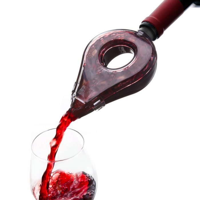 Aérateur à vin noir translucide – Image 2