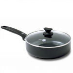 Sauteuse bord droit + couvercle verre Cambridge Ø 28 CM