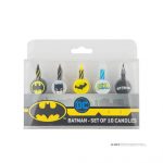 Lot de 10 bougies Anniversaire Logo Batman - DC Comics