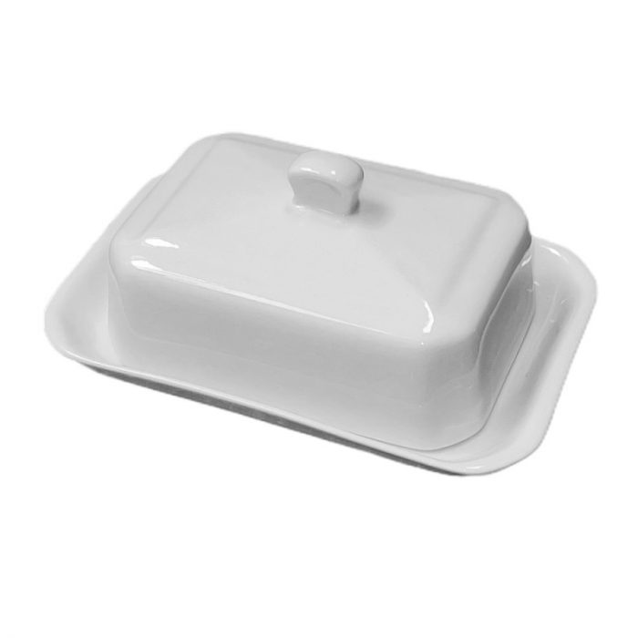 Beurrier porcelaine blanche 250g – Image 2