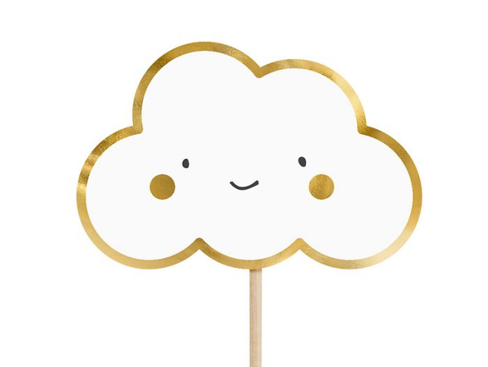 Cupcake toppers nuage et ange 12,5 CM - KPM28 – Image 2
