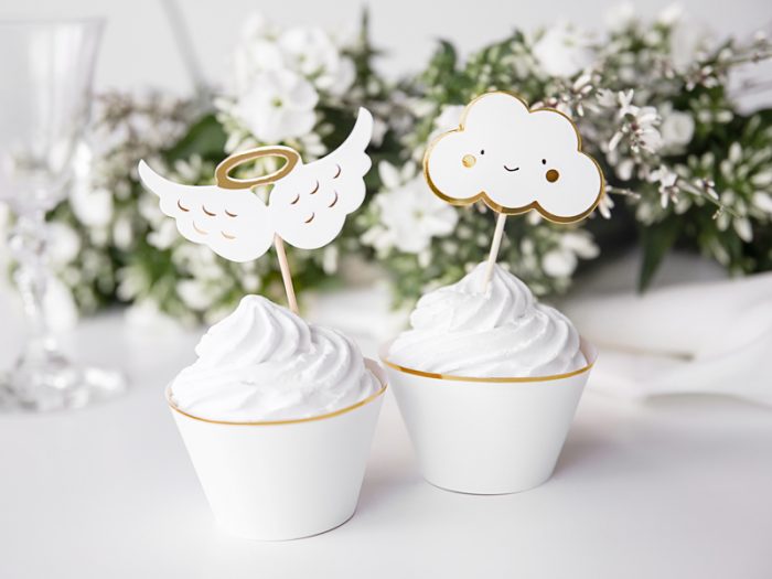 Cupcake toppers nuage et ange 12,5 CM - KPM28 – Image 3