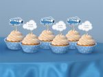 Cupcake topper avion et nuage x6 11,5 CM - KPM6 – Image 5