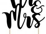 Cake toppers Mr&Mrs noir 25,5 CM - KPT10-010 – Image 2