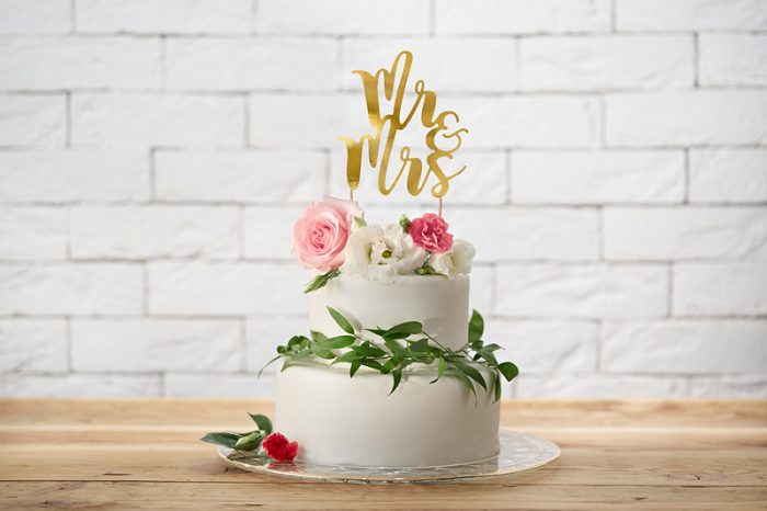 Cake toppers Mr&Mrs doré 25,5 CM - KPT10-019M – Image 3