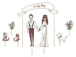 Cake topper love day 8-22,5 CM - KPT18