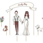 Cake topper love day 8-22,5 CM - KPT18
