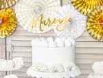 Cake toppers mariage or 22,5 CM - KPT26-019M – Image 4