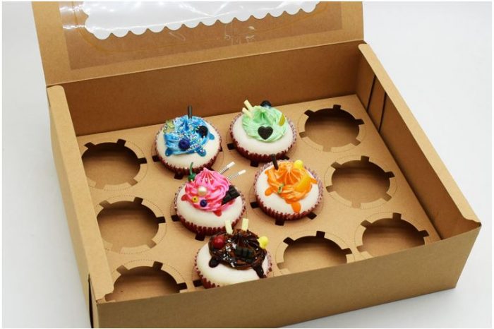 Boite cupcake x12 kraft – Image 2