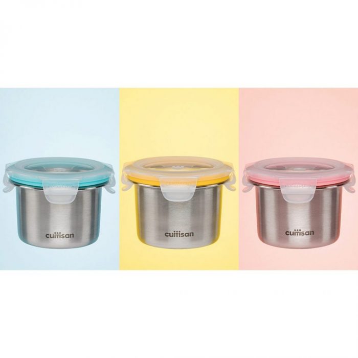 3 Boîtes repas enfant en inox avec couvercle hermétique – Image 4