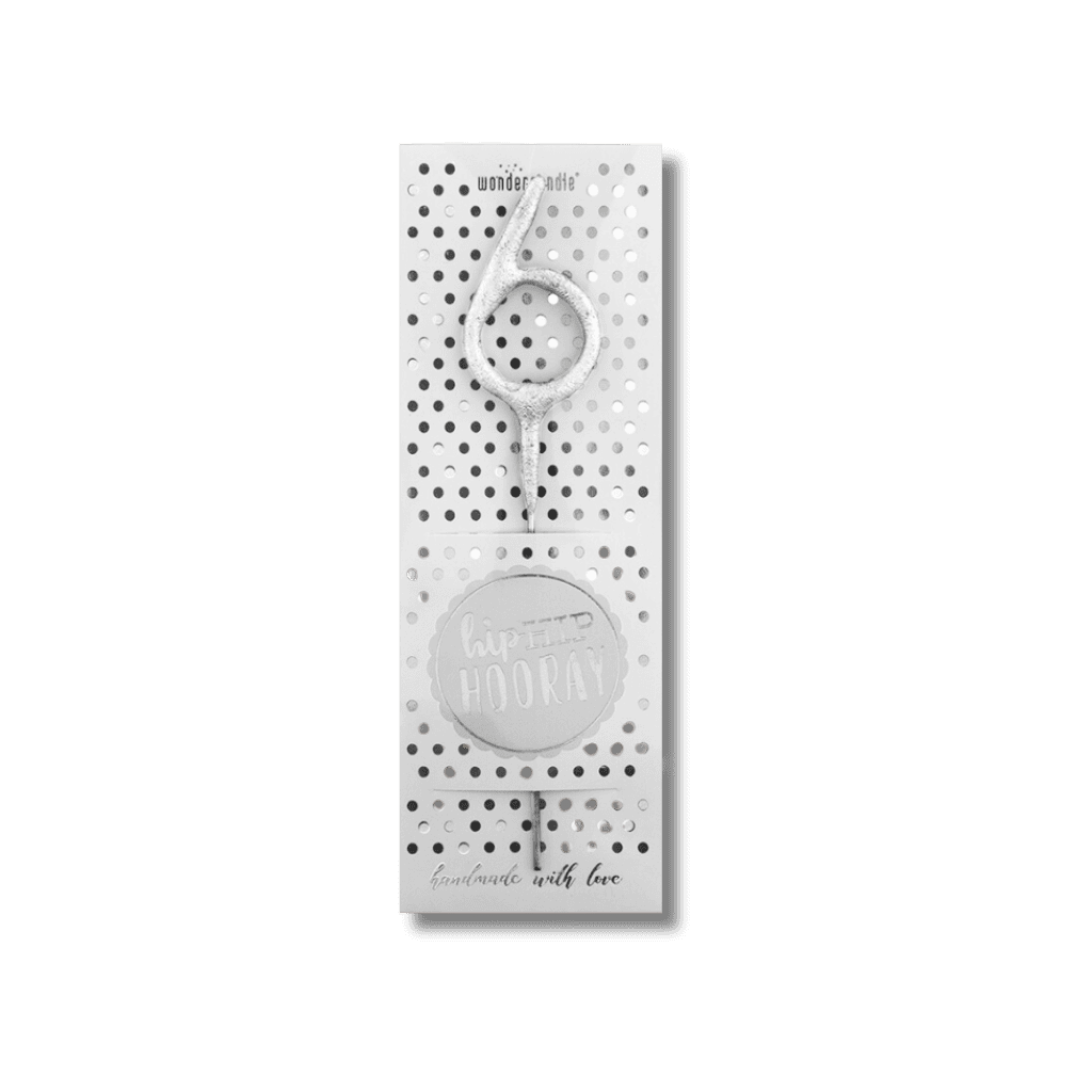 bougie chiffre scintillante 10cm (6) Bougie scintillante chiffre 6 10 CM – Image 1