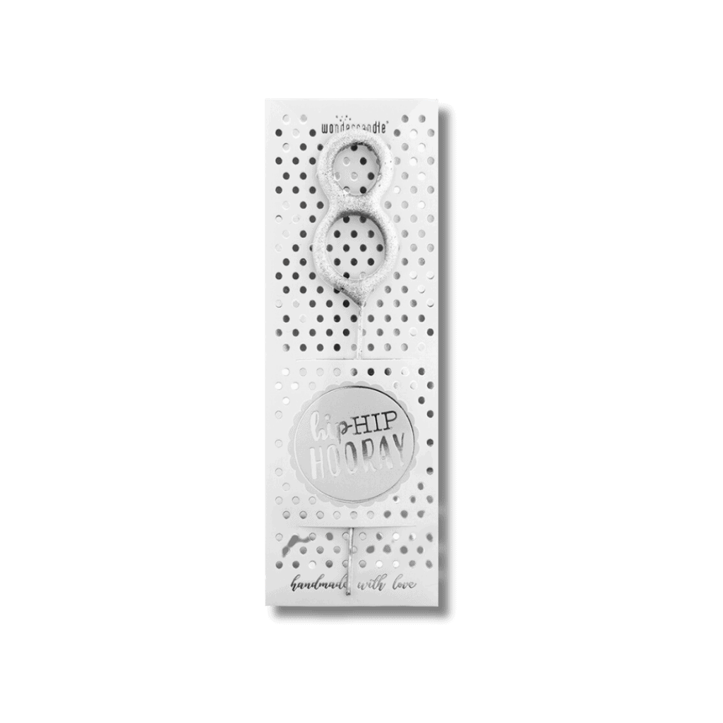 bougie chiffre scintillante 10cm (8) Bougie scintillante chiffre 8 10 CM – Image 1