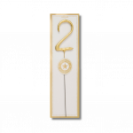 Bougie scintillante chiffre 2 18 CM