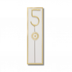 Bougie scintillante chiffre 5 18 CM