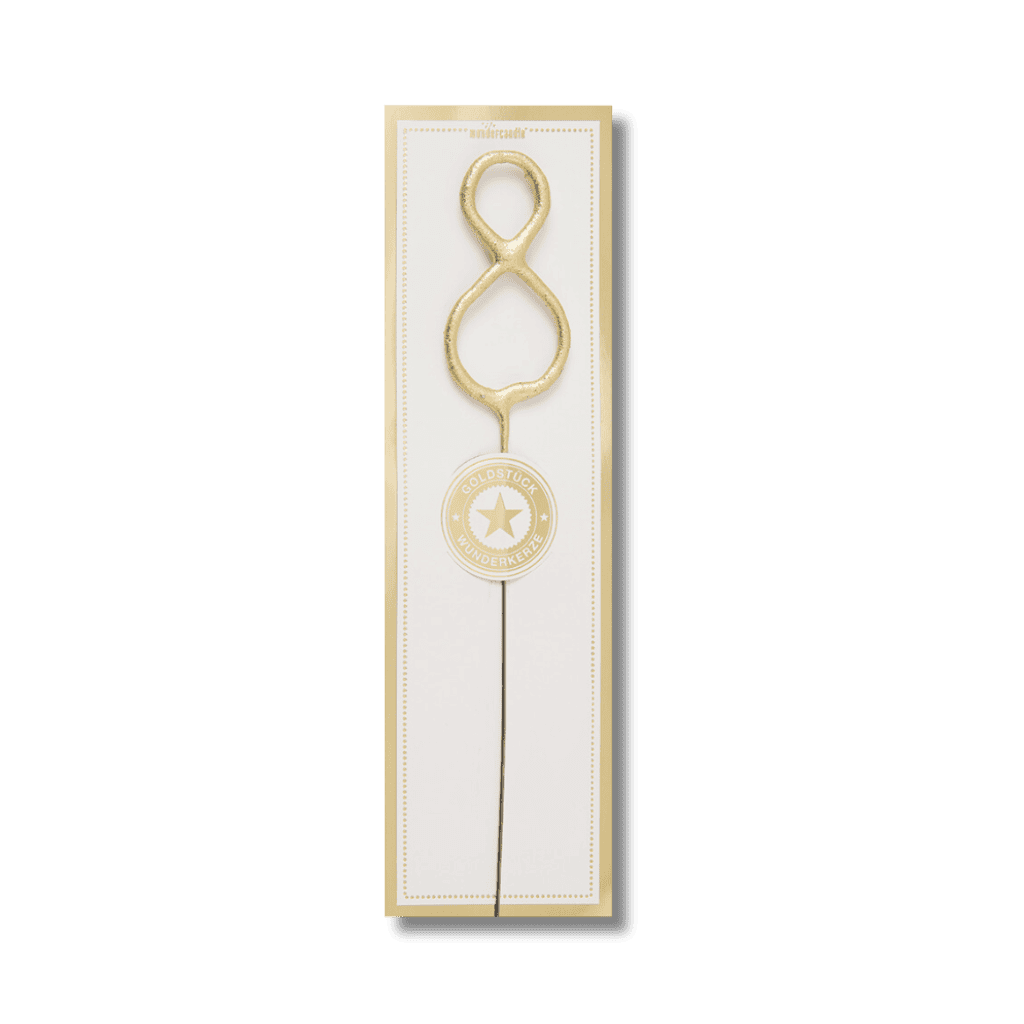 bougie chiffre scintillante (8) Bougie scintillante chiffre 8 18 CM – Image 1