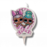 Bougie 2D Lol 7,5 cm
