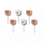 Bougies ours x6  3 CM - SCS-11