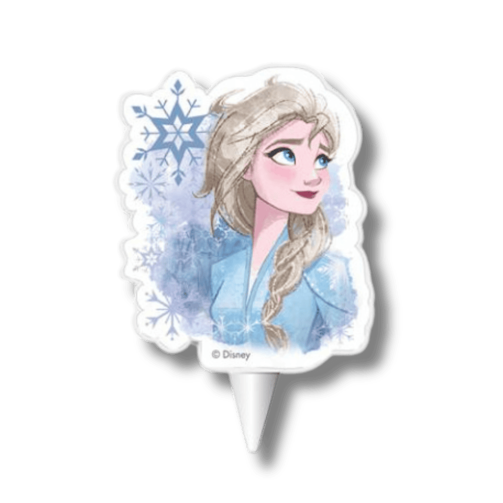 bougie reine des neige frozen disney Bougie 2D Elsa Frozen II 7,5 cm – Image 1