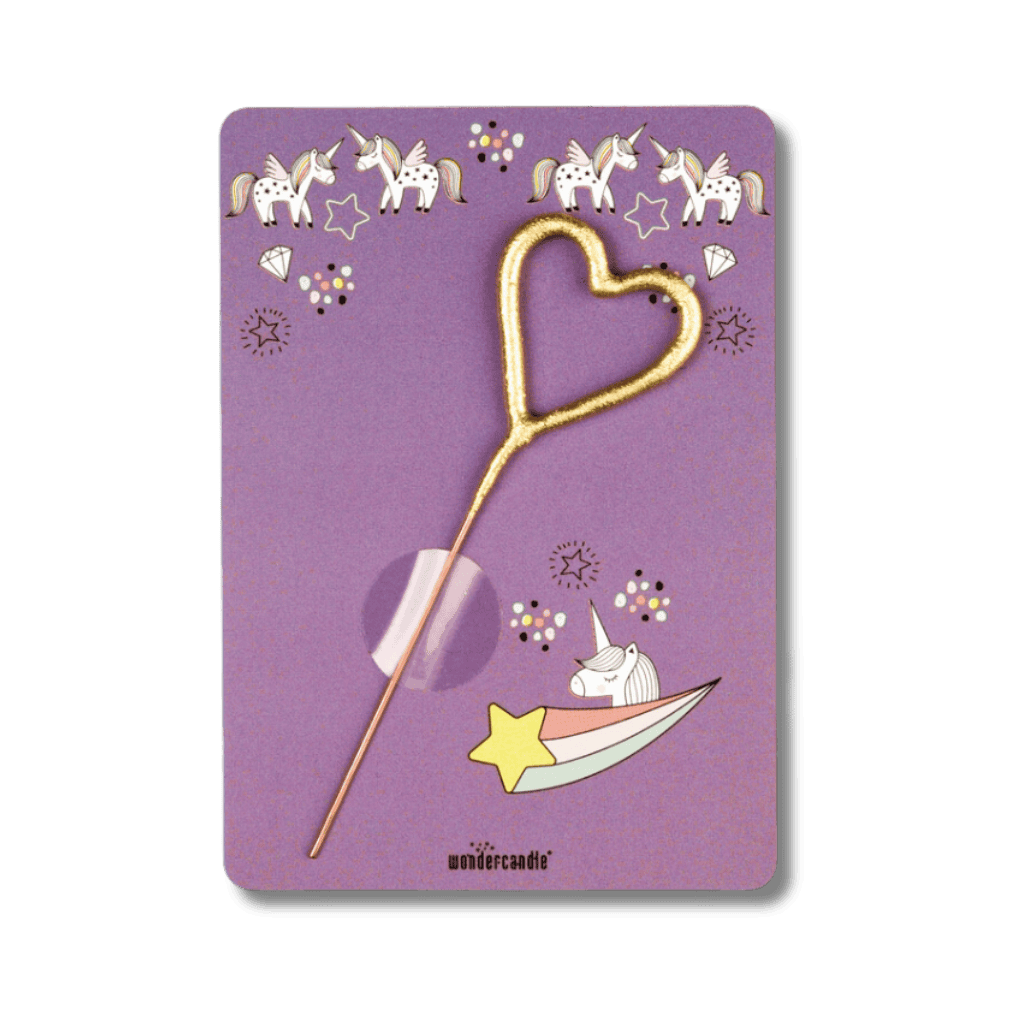 bougie scintillante divers (1) Bougie scintillante étoile licorne violette – Image 1
