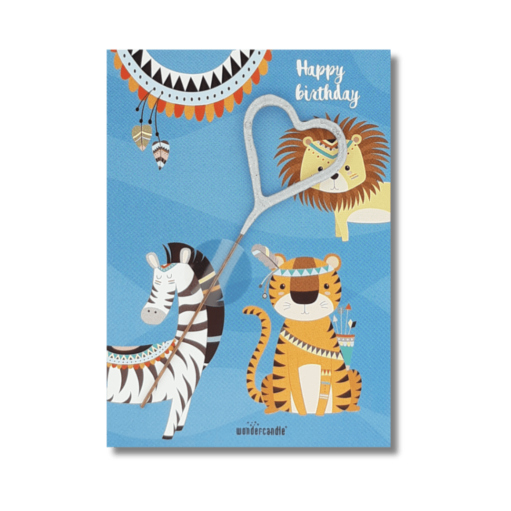 bougie scintillante divers (7) Bougie scintillante cœur parade animaux – Image 1