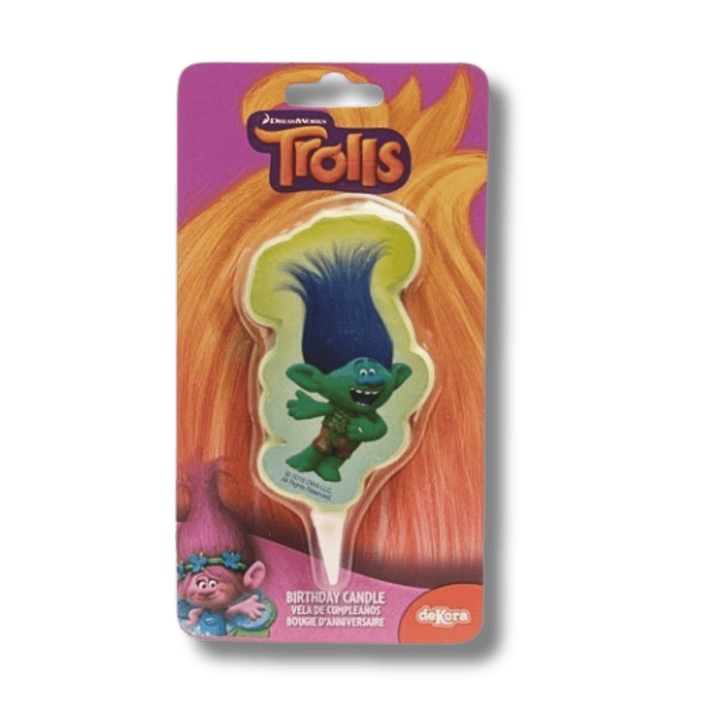 bougie trolls creek Bougie 2D Trolls 7,5 cm – Image 1