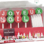 Bougies Joyeux Noël