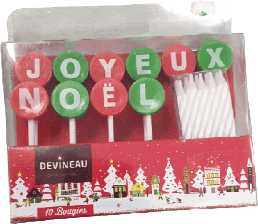 bougies noel Bougies Joyeux Noël – Image 1