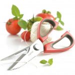 Ciseaux de cuisine multifonctions rouge – Image 4