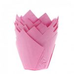 Caissettes à muffin tulipe rose x36