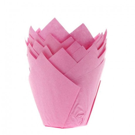caissettes.jpg Caissettes à muffin tulipe rose x36 – Image 1