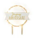 Cake topper led Joyeux Anniversaire – Image 2
