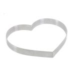 Cercle perforé inox cœur DIAM:12cm H:2cm – Image 3