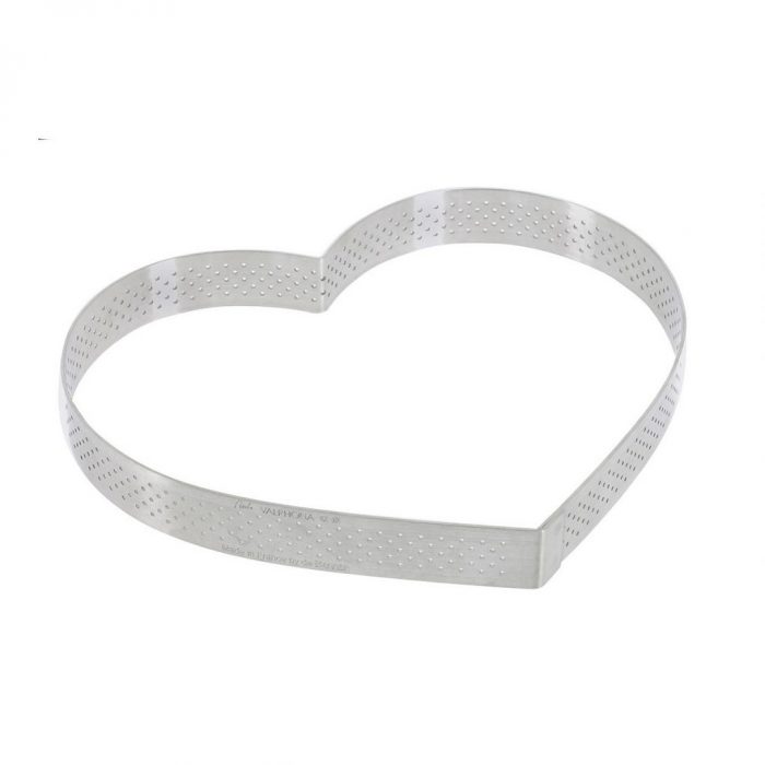 Cercle perforé inox cœur DIAM:12cm H:2cm – Image 3