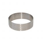 Cercle perforé inox DIAM:7,5cm H:2cm